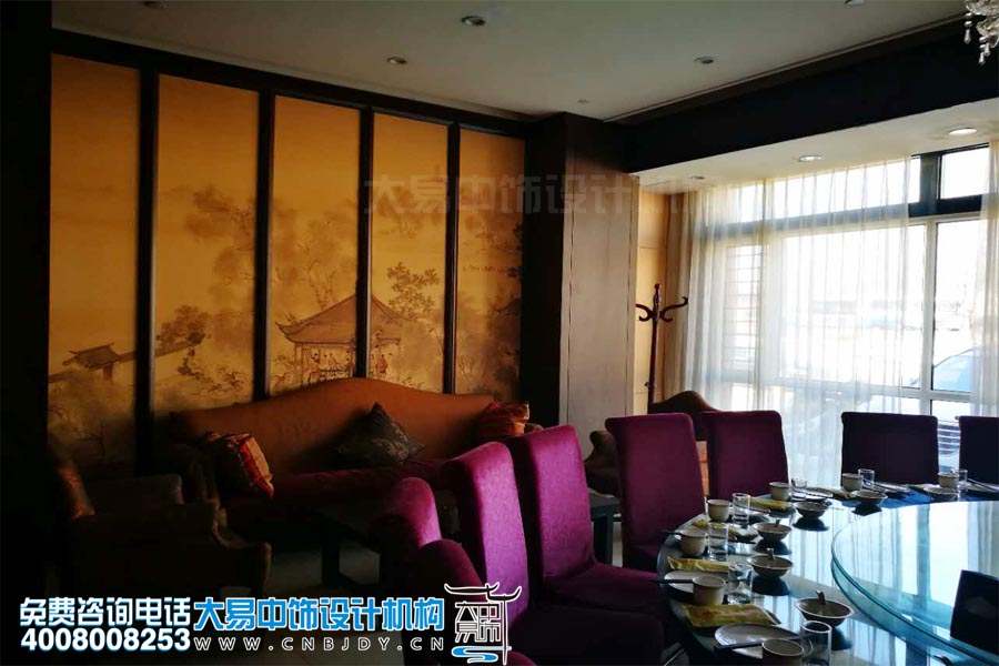 包房背景墻現代中式風(fēng)格設計