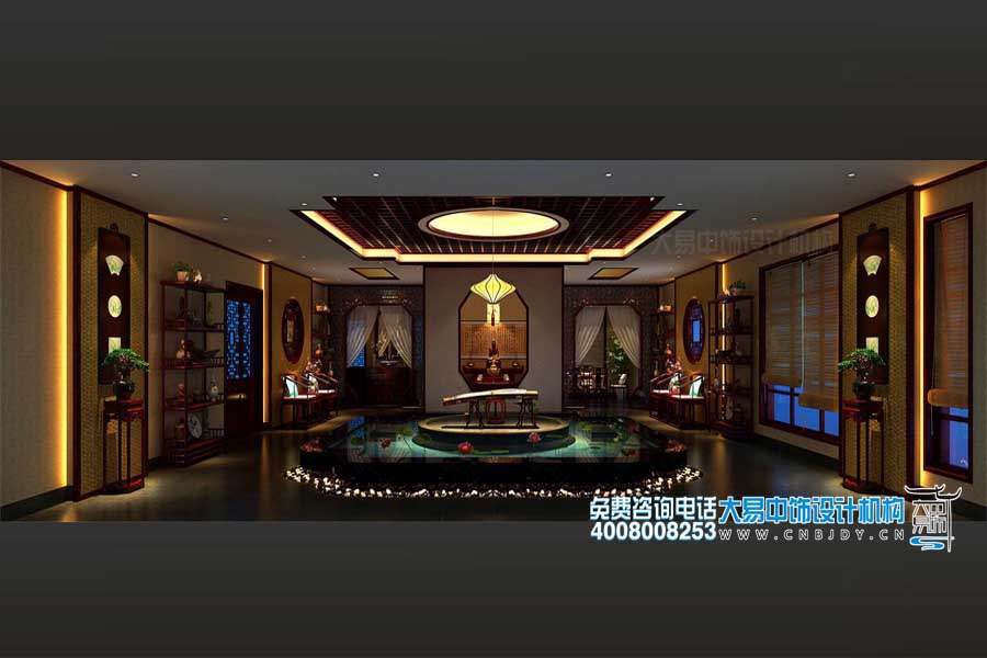 中式茶樓設計裝修效果圖