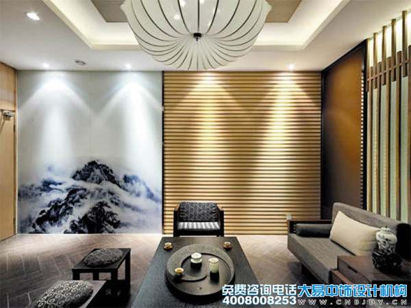 上?，F代新中式會(huì )所裝修效果圖