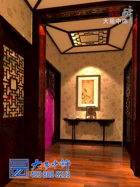 西安550平米別墅中式裝修 開(kāi)啟復古典雅精致生活