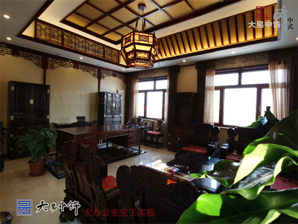 北京順義工業(yè)園區藥業(yè)集團中式辦公空間裝修設計元素