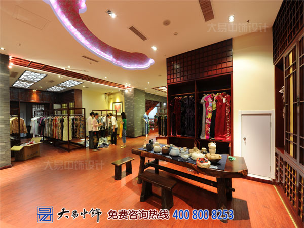 高端中式裝修竣工現場(chǎng) VIP服裝店中式設計案例