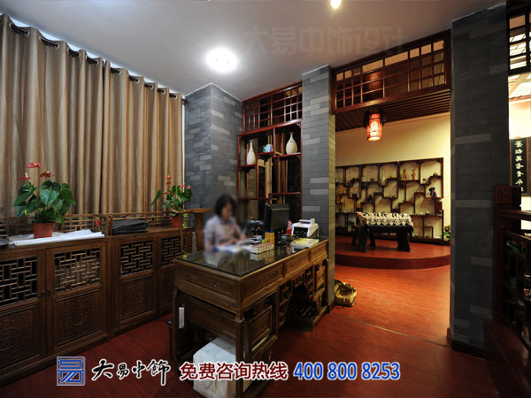 高端中式裝修竣工現場(chǎng) VIP服裝店中式設計案例