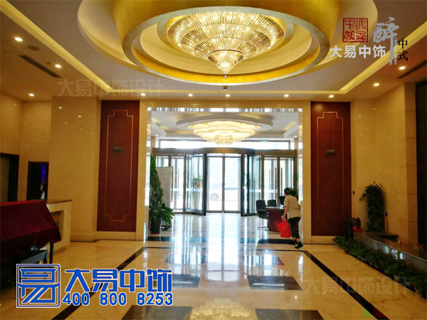 中式酒店裝修竣工現場(chǎng) 國際大酒店中式設計