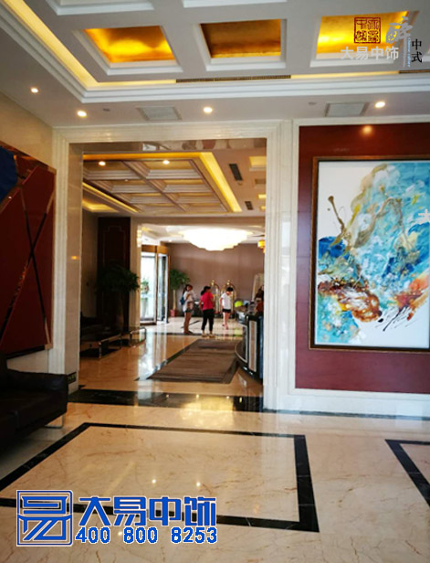 中式酒店裝修竣工現場(chǎng) 國際大酒店中式設計