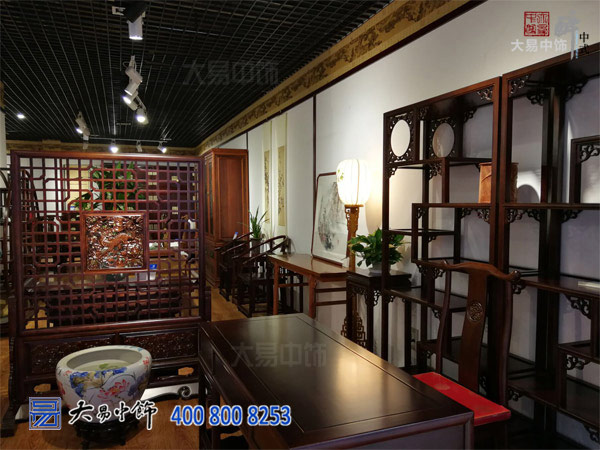 北京中式風(fēng)格紅木家具展廳裝修設計高貴大氣
